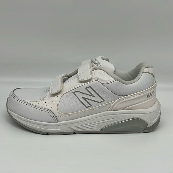 New Balance 928 Women's Hook and‎ Loop White Leather Walking Comfort Shoe 6 - Picture 1 of 12